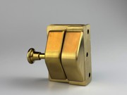 Glass to Wall or Square post latch in White- Colour will vary from pictured